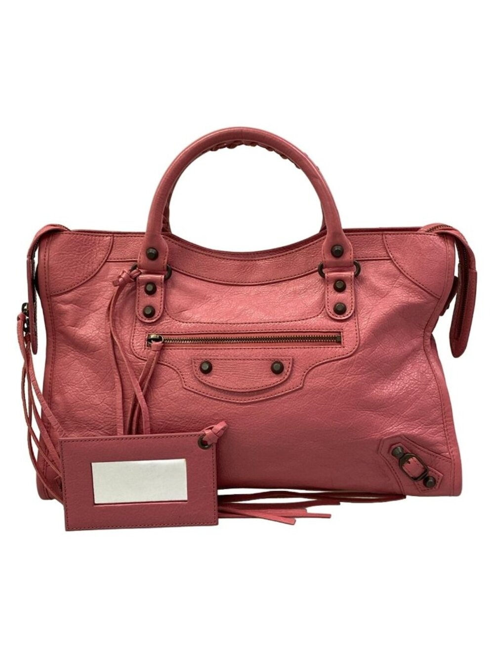 Balenciaga Handbag the City Pink Leather